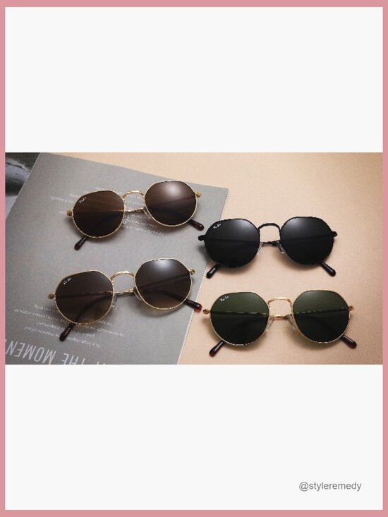 Metal Frame Round Sunglasses with Glass Lens UV Protection main image 7